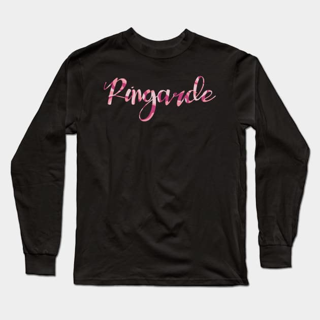 Ringarde- BASIC bitch, in a pink marble effect Long Sleeve T-Shirt by Fruit Tee